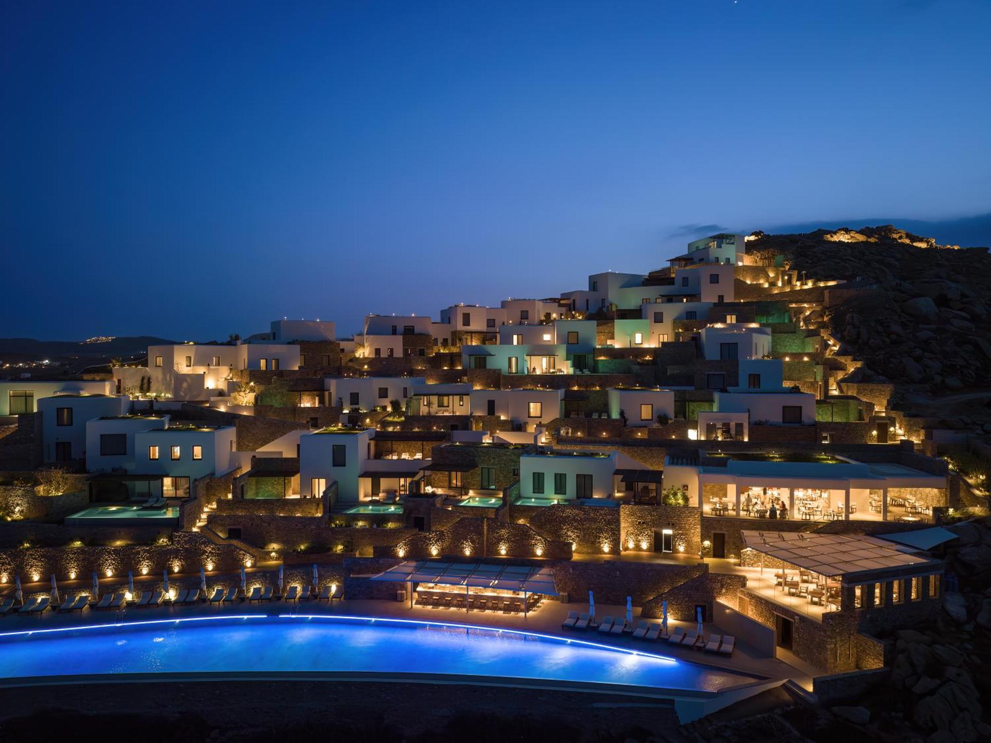 Cali Mykonos Hotel Kalafatis Bagian luar foto