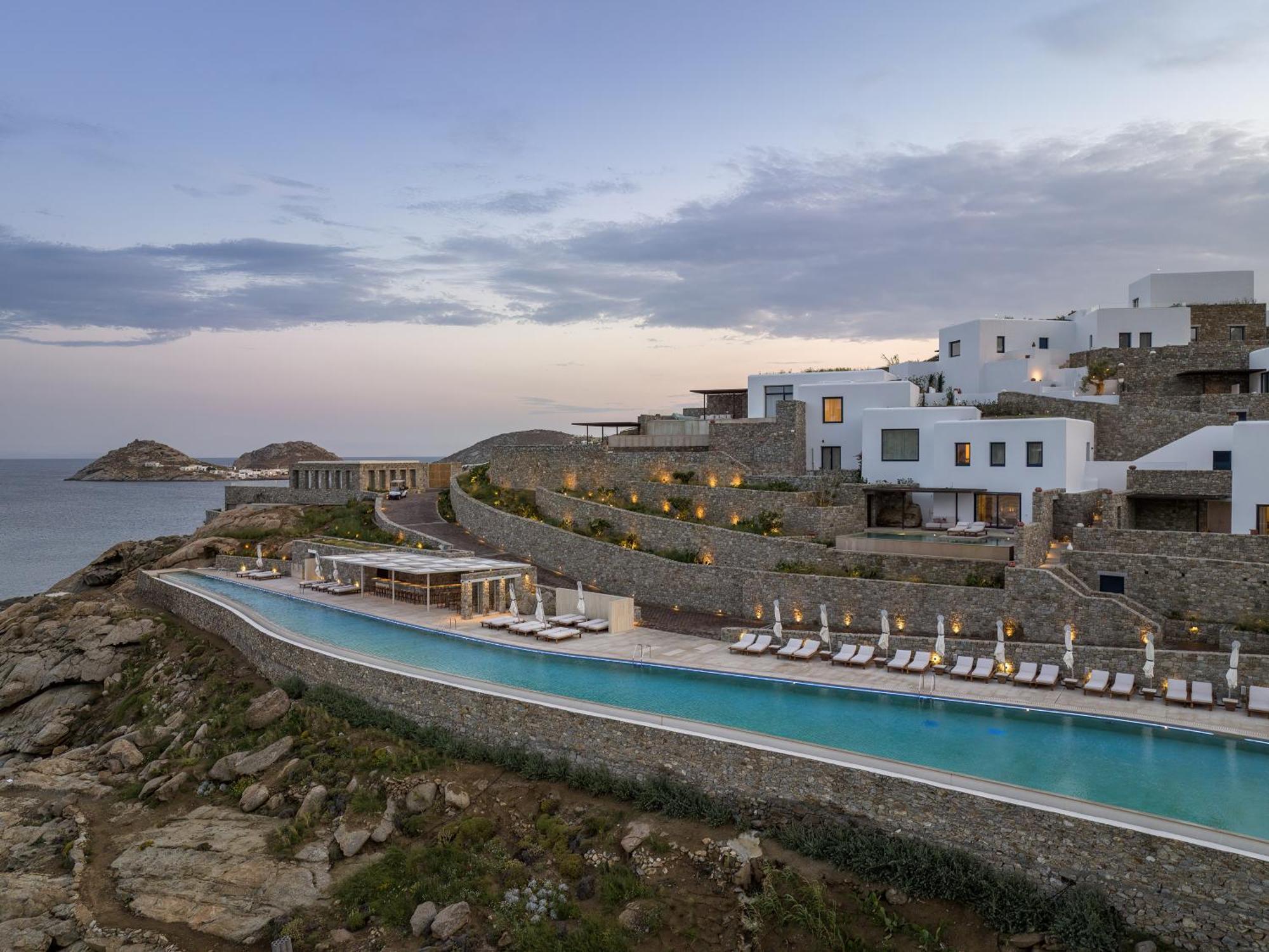 Cali Mykonos Hotel Kalafatis Bagian luar foto