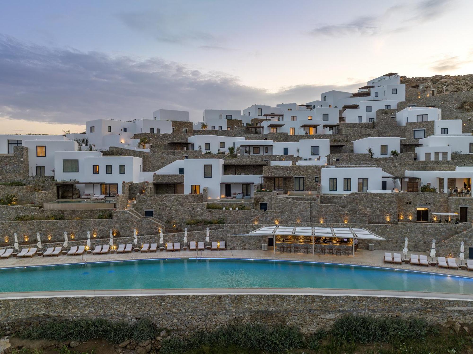 Cali Mykonos Hotel Kalafatis Bagian luar foto