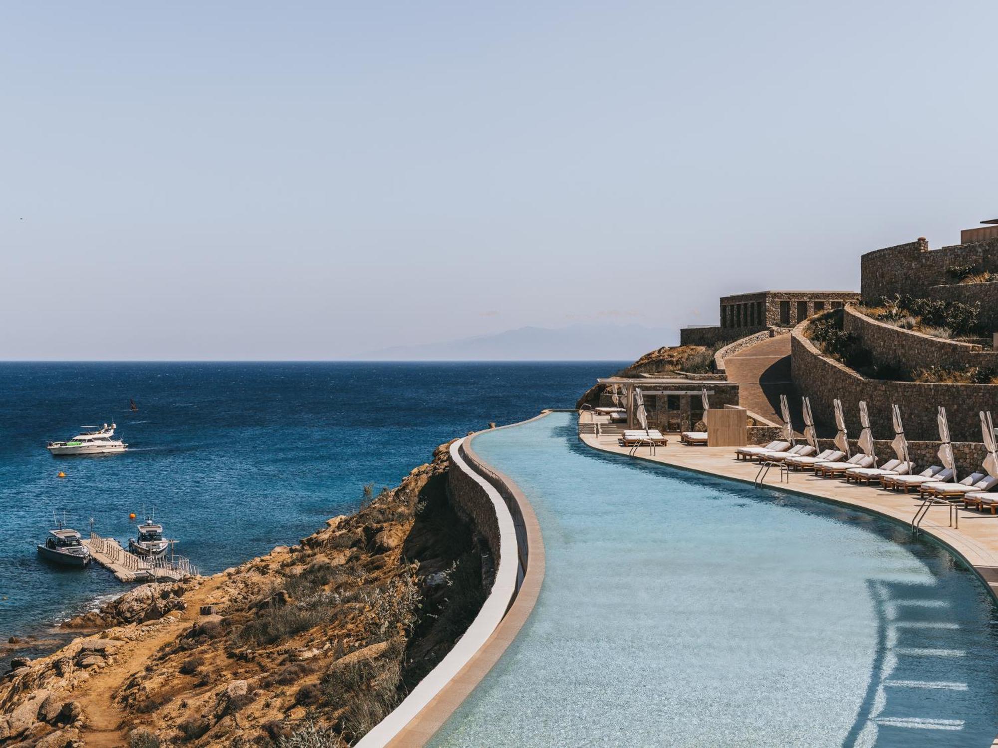 Cali Mykonos Hotel Kalafatis Bagian luar foto