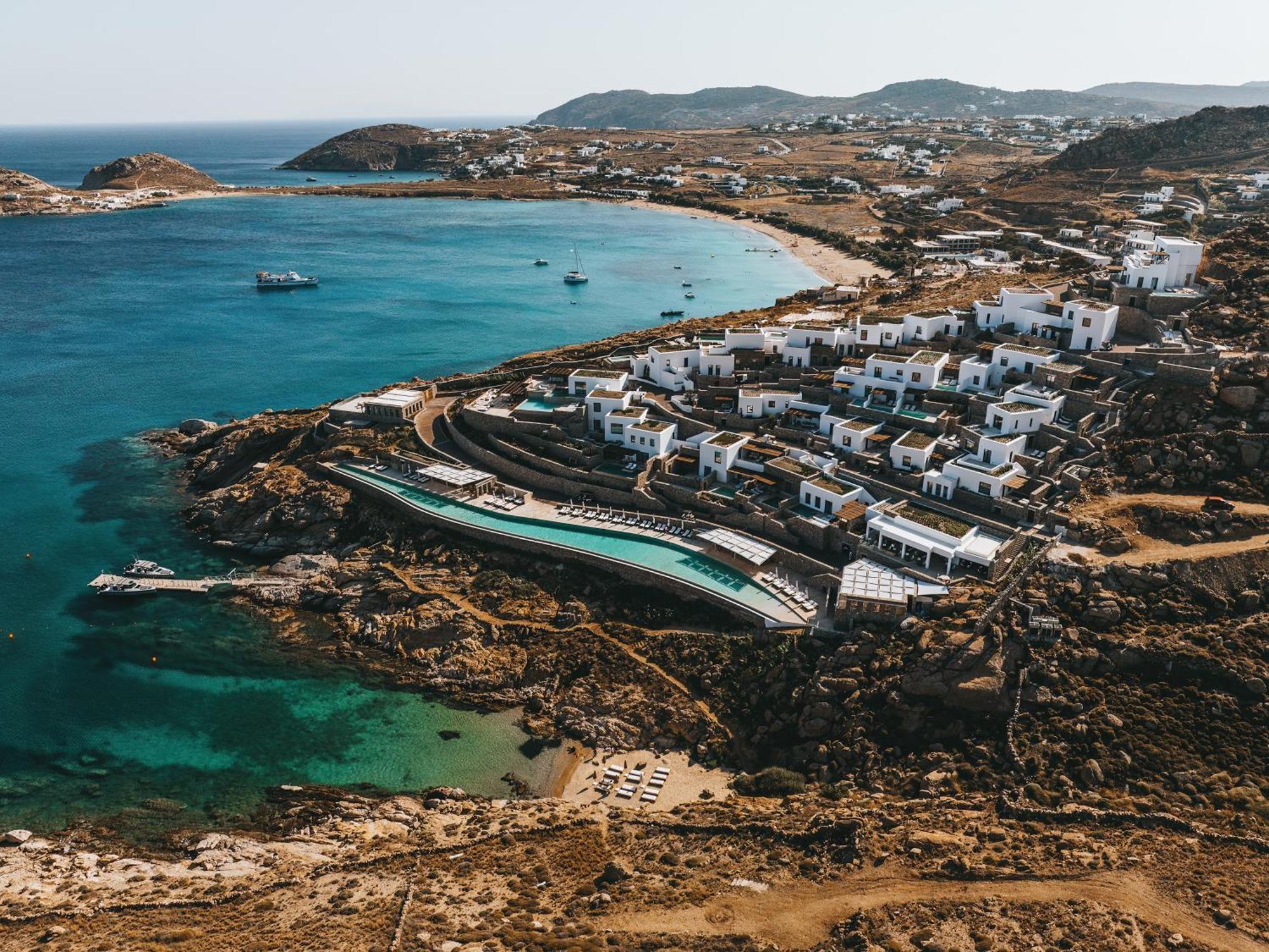 Cali Mykonos Hotel Kalafatis Bagian luar foto
