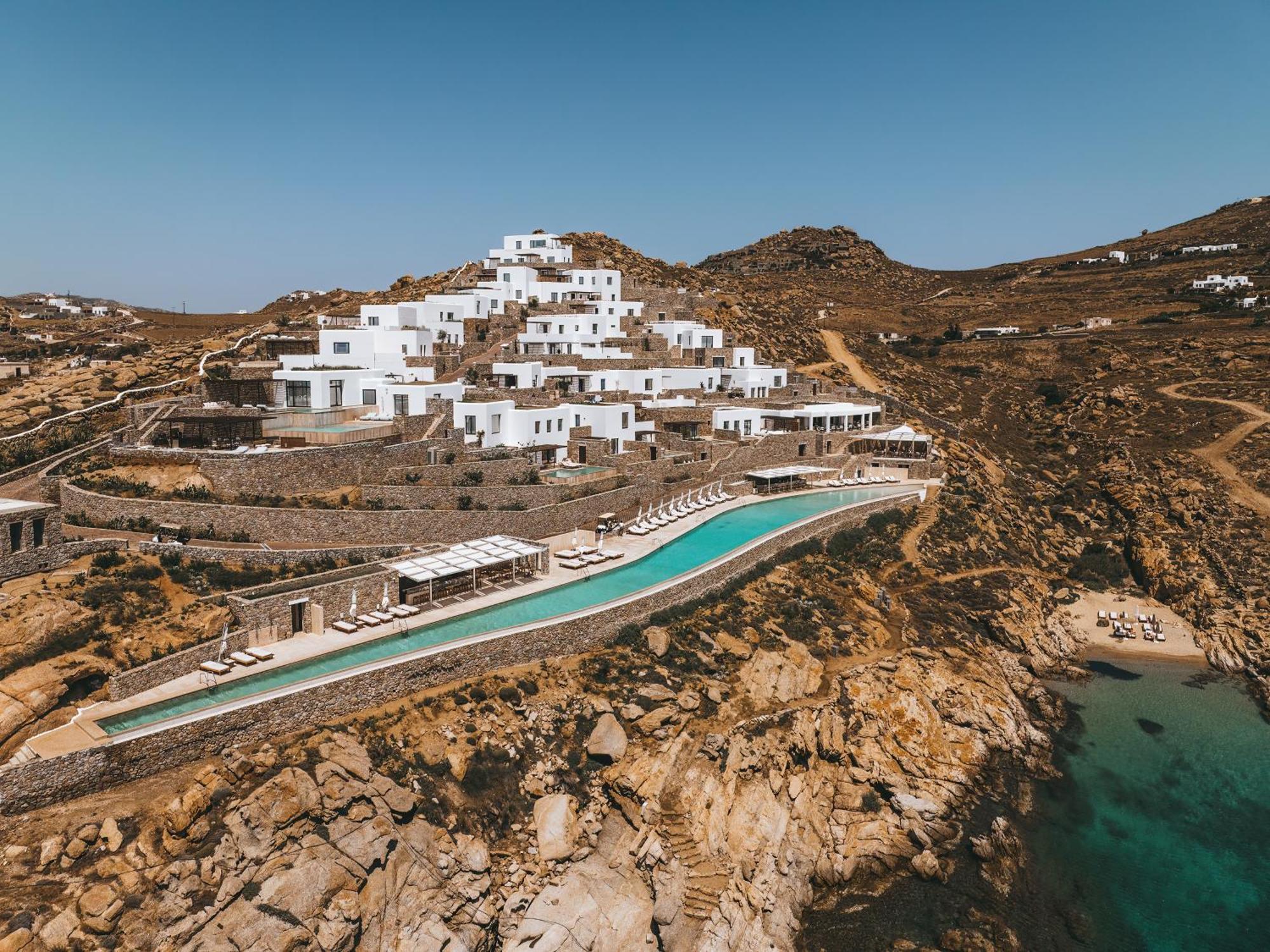 Cali Mykonos Hotel Kalafatis Bagian luar foto