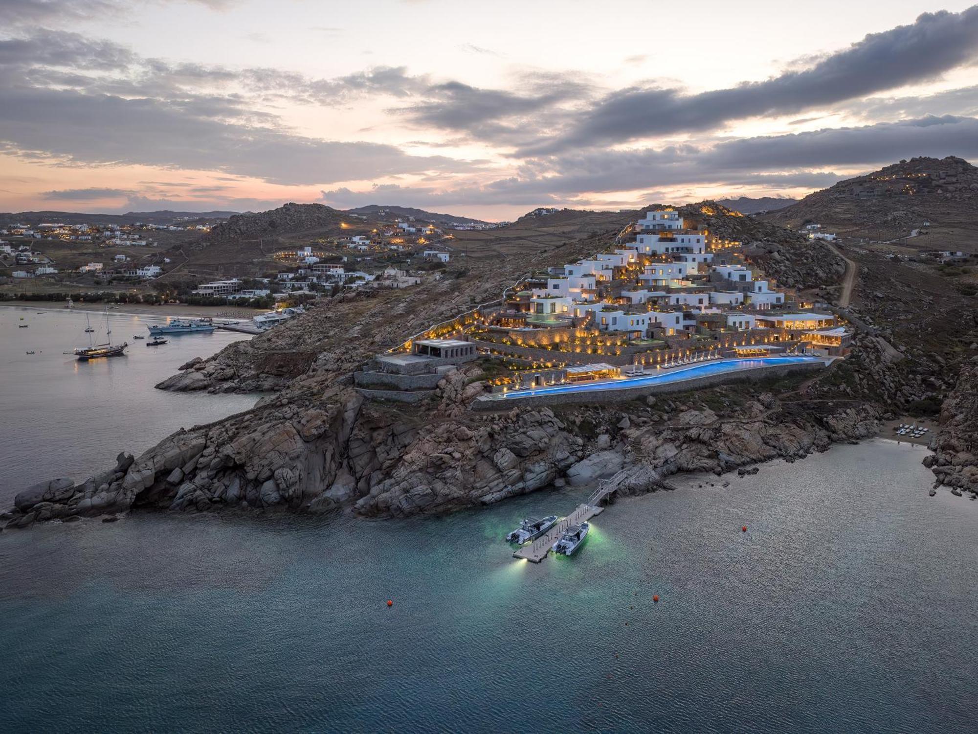 Cali Mykonos Hotel Kalafatis Bagian luar foto