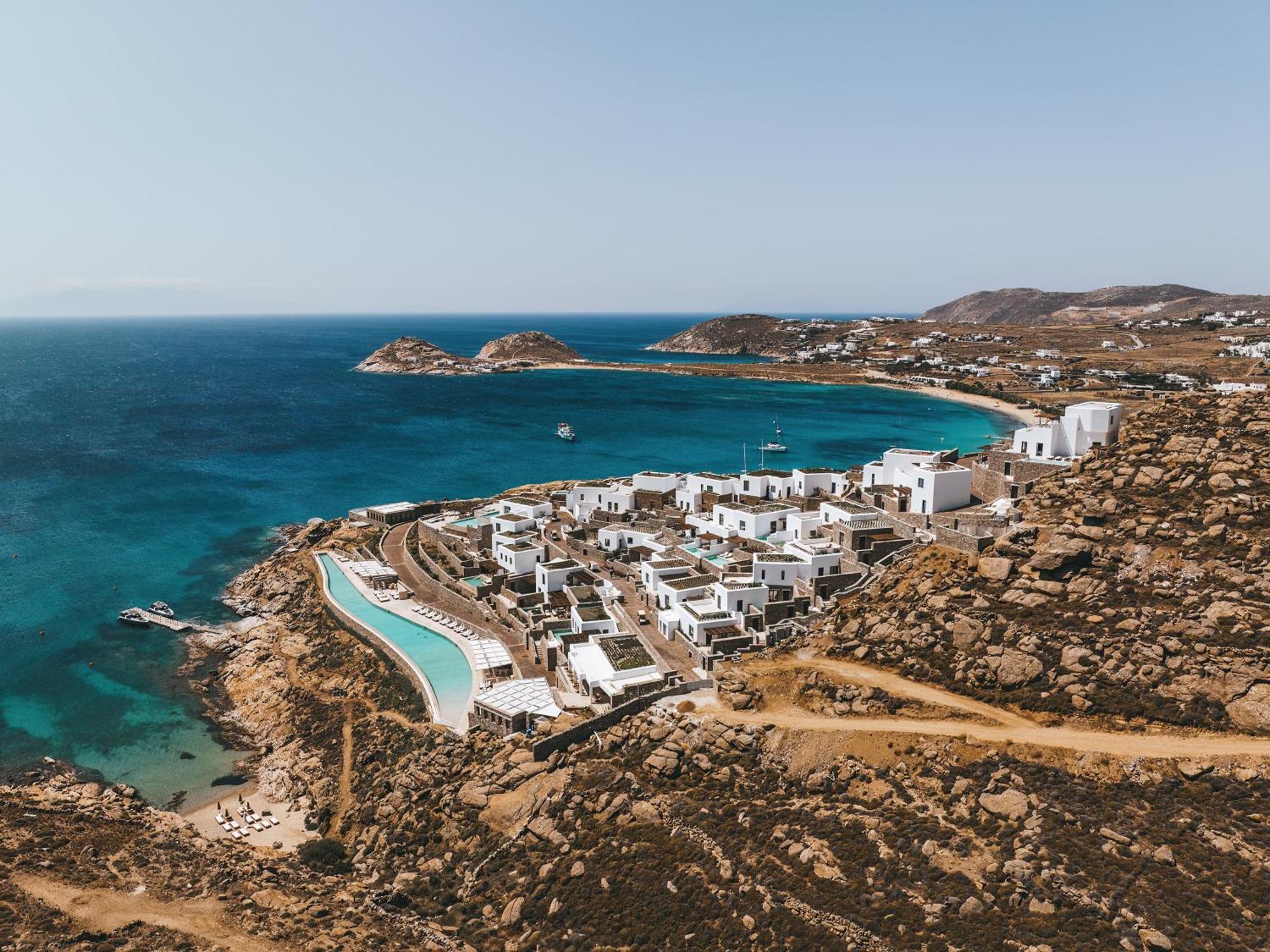 Cali Mykonos Hotel Kalafatis Bagian luar foto