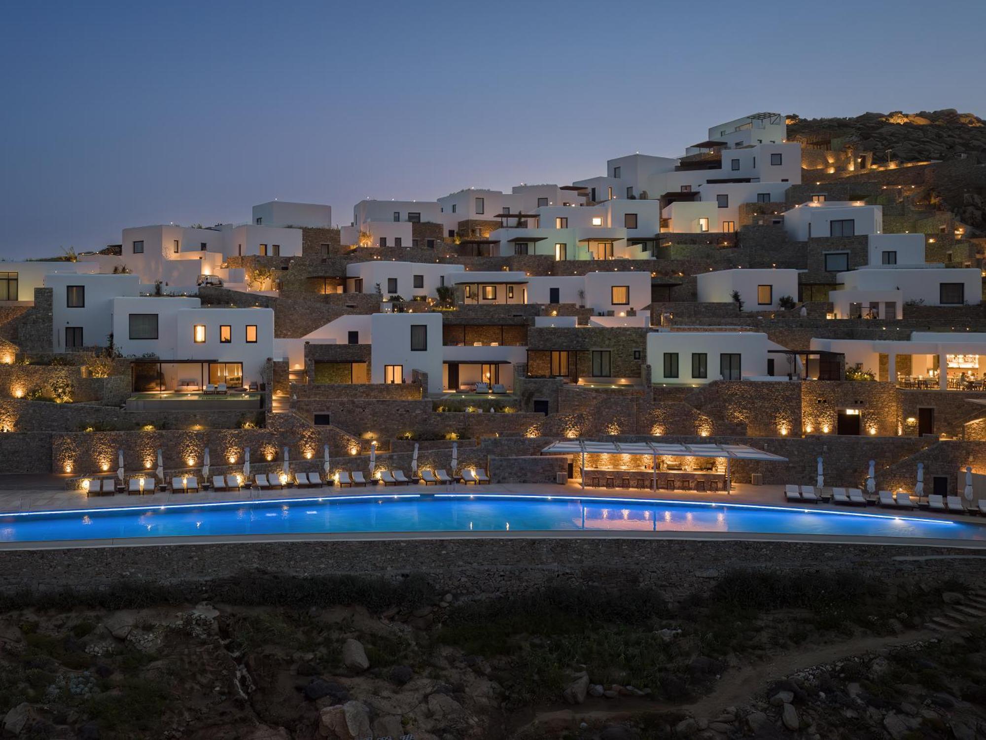 Cali Mykonos Hotel Kalafatis Bagian luar foto