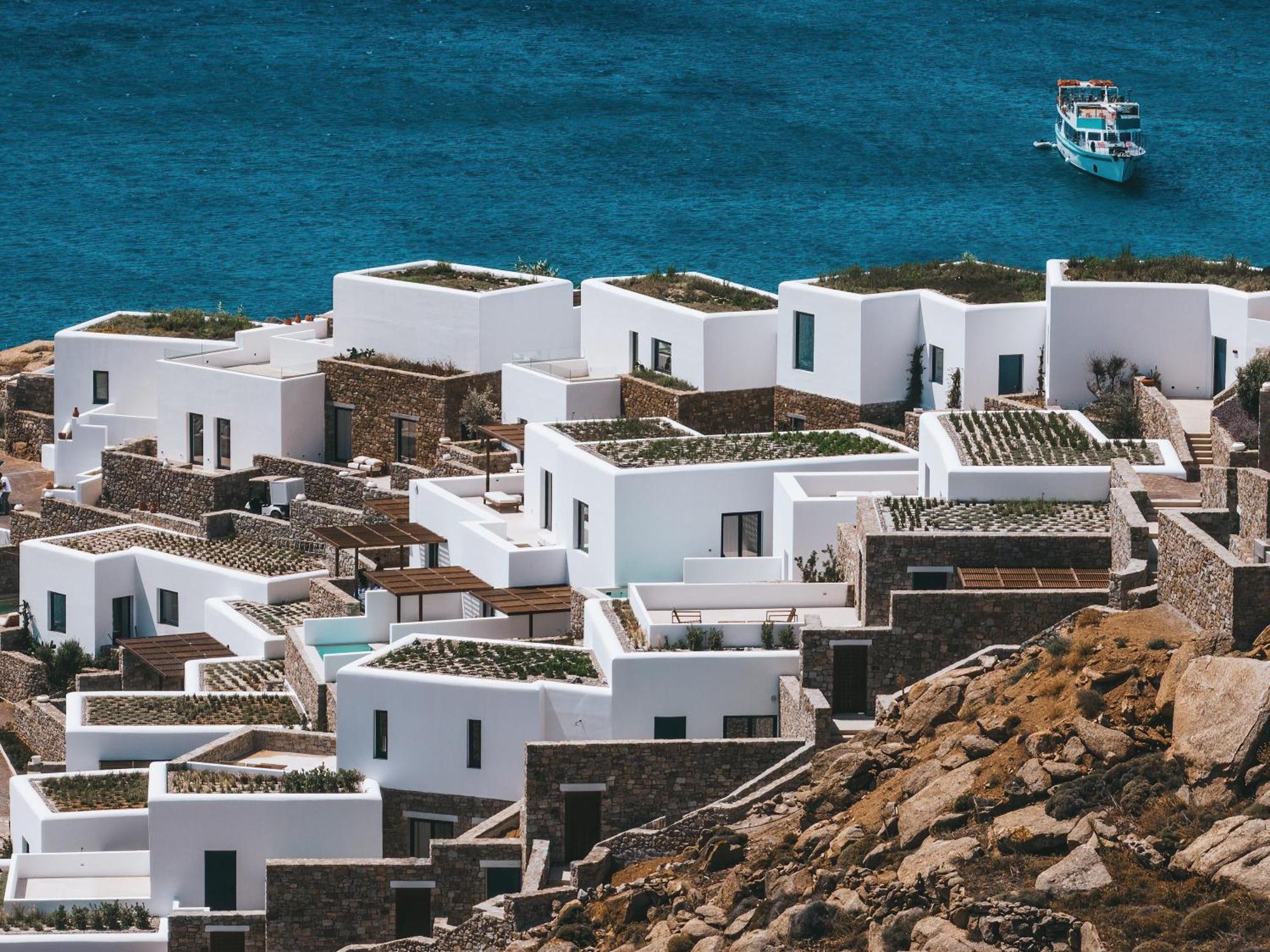 Cali Mykonos Hotel Kalafatis Bagian luar foto